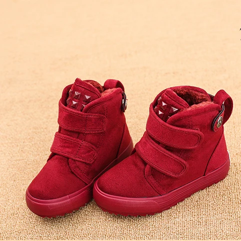 Новинка зимы 2019 Детская теплая бархатная обувь с хлопковой подкладкой Теплые