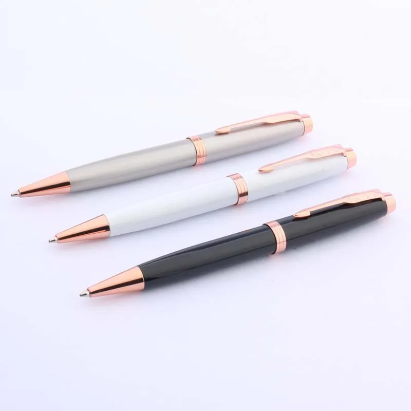 New fashion Rose gold black white arrow decoration Painted Metal Ballpoint Pen | Канцтовары для офиса и дома