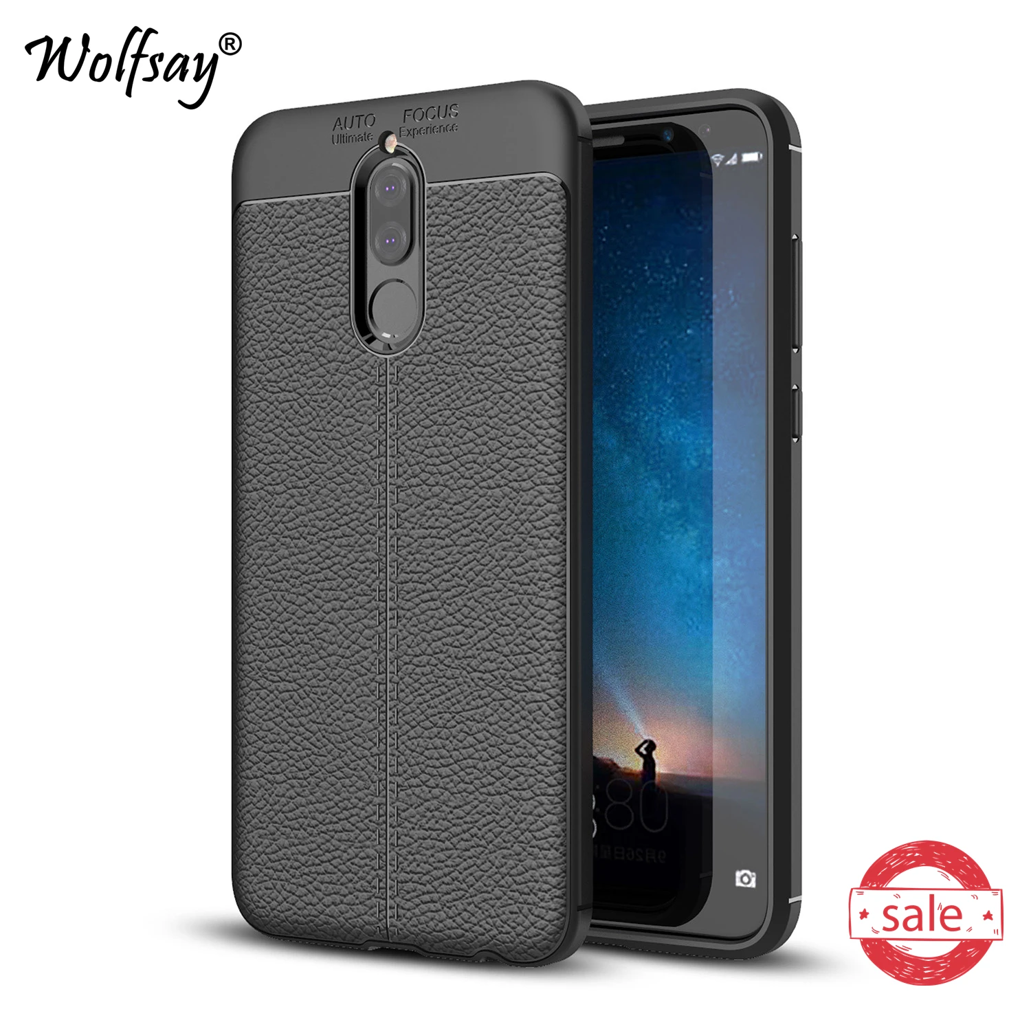 

Противоударный резиновый чехол для Huawei Mate 10 lite, с рисунком личи, для Huawei Mate 10 Lite