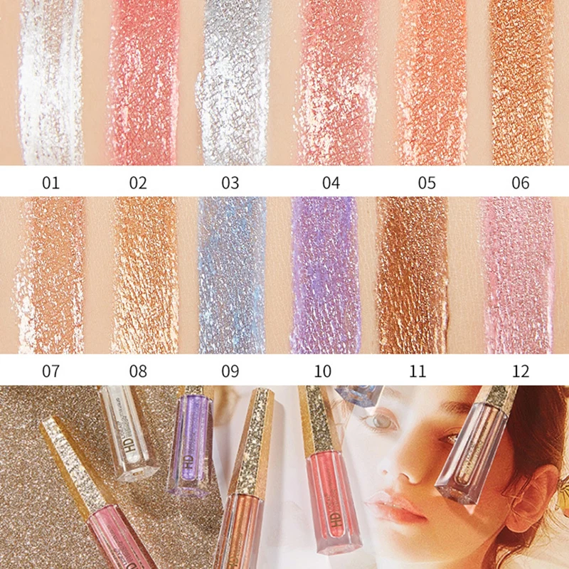 6 Colors Long-lasting Liquid Eyeshadow Waterproof Makeup Cosmetic Metalic Women Beauty Glitter Pigments Gel Eye Shadow Cream |