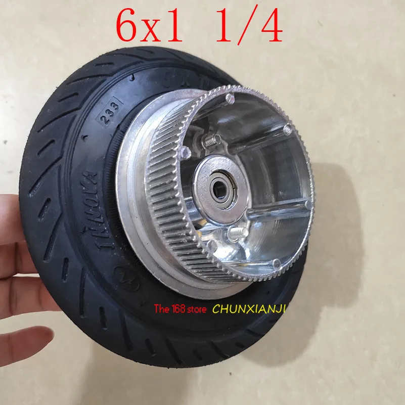 

Super 150MM Wheel Aluminium Hub 6x1 1/4 tyre wheel Inner Tube Electric Scooter 6 Inch Pneumatic Tire Electric scooter belt size
