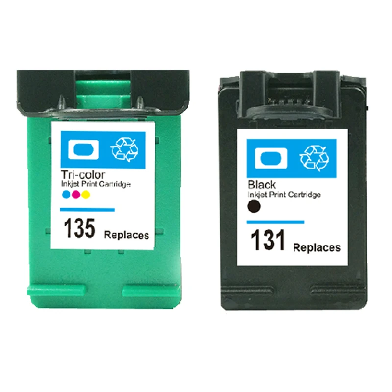 (2 шт./лот) хит продаж! Восстановленный чернильный картридж для HP131 135 C8765HE C8766HE