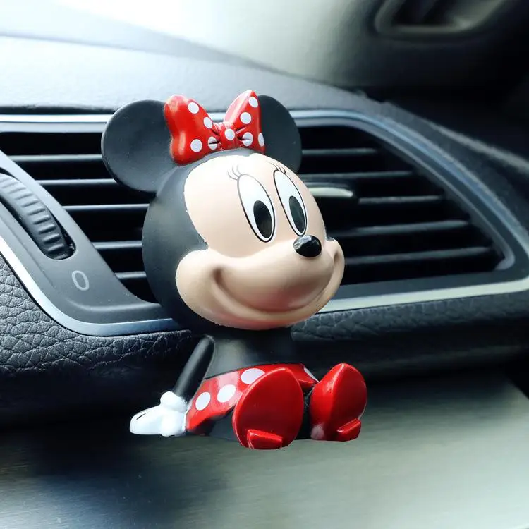 Minnie 1 шт., мультипликационный Микки МИНН, твердый ароматизатор, зажим для автомобиля, кондиционер, на выходе, освежитель воздуха - Название цвета: Minnie