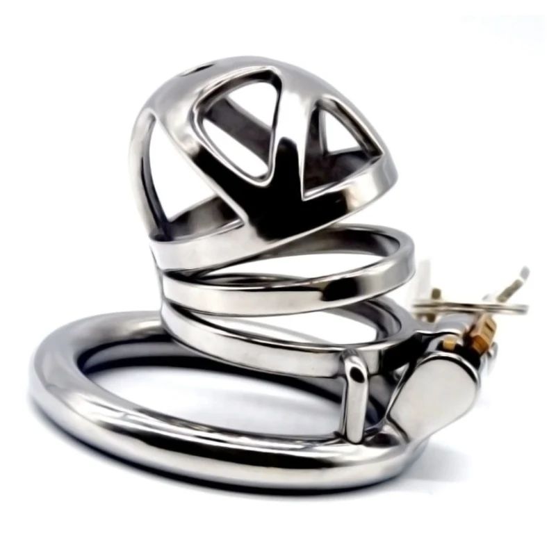 Нержавеющая сталь целомудрия Связывание устройство Cockrings Мужской целомудрие