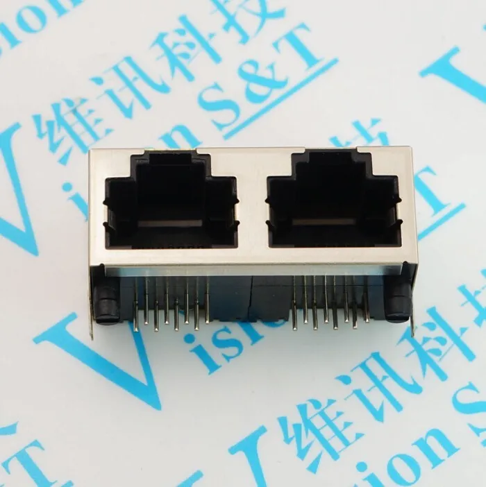 Сетевой разъем RJ45 сетевого интерфейса 56 без светильник 1*2 8P8C с экранированием