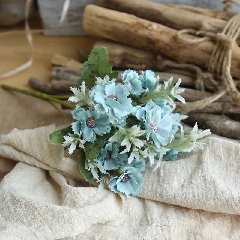 Экономный 1 комплект поддельные цветы яркий цвет Искусственные Bounquet для свадьбы