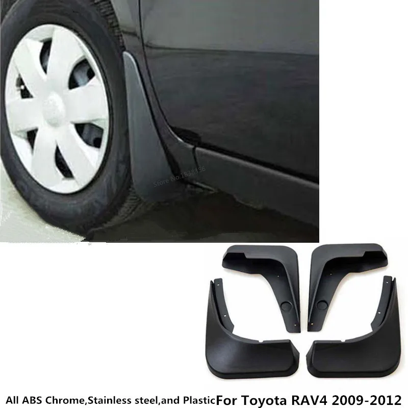Для Toyota RAV4 2009 2010 2011 2012 стайлинга автомобилей крышка Пластиковый упор мягкий брызговик защиты брызговик рамки 4 шт