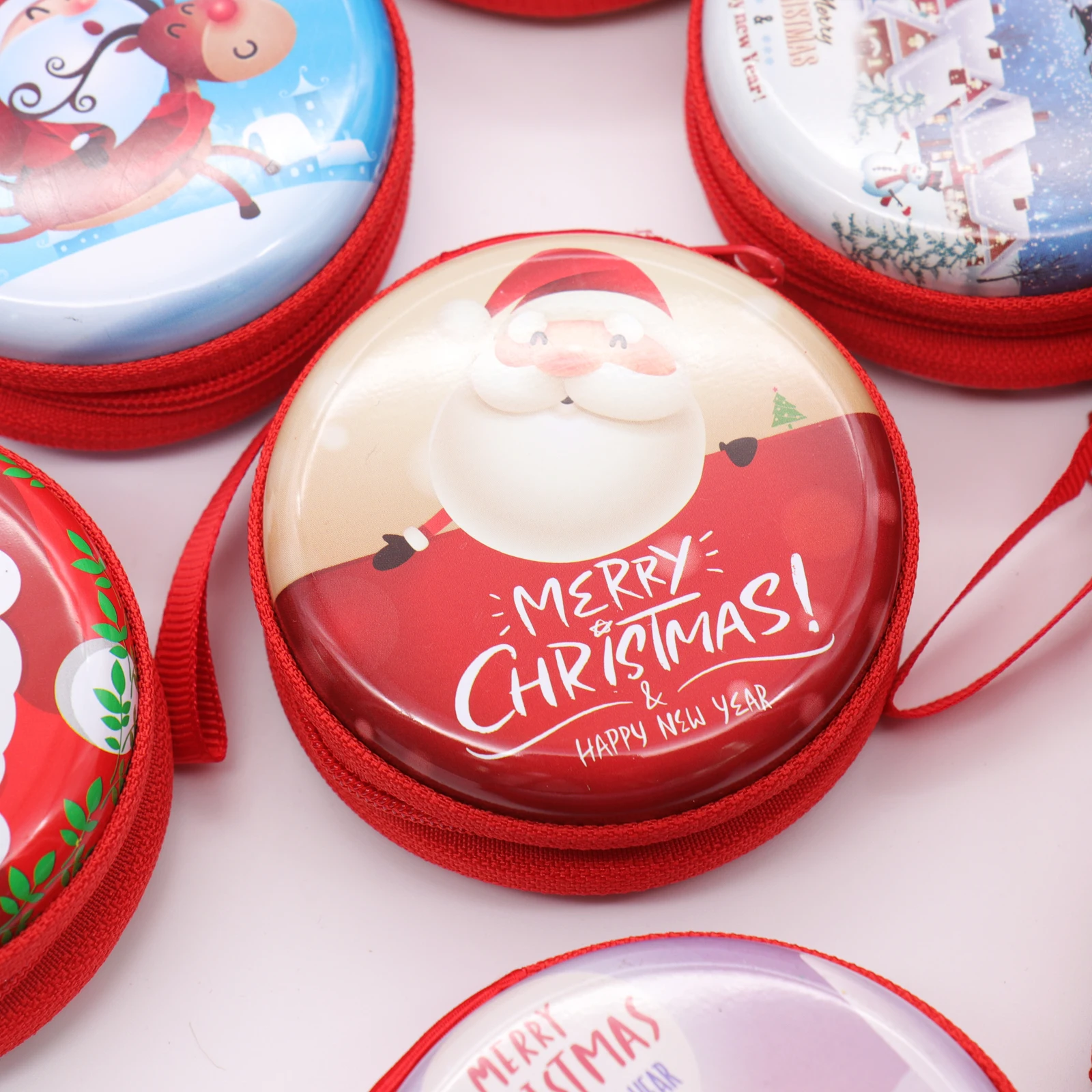 Счастливого Рождества снеговик Санта Клаус коробка шоколада конфеты