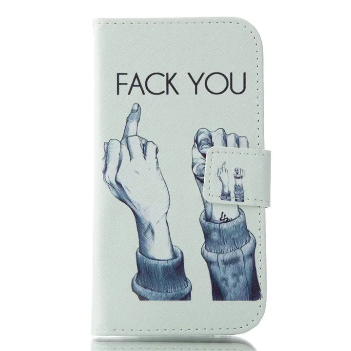Fack You Ретро флип-чехол для мобильного телефона sony Xperia 10 Plus 1 L3 XA3 Ultra Z5 Compact M4 Aqua Magnet Lock Wallet чехол с подставкой D26F - Цвет: Fack You