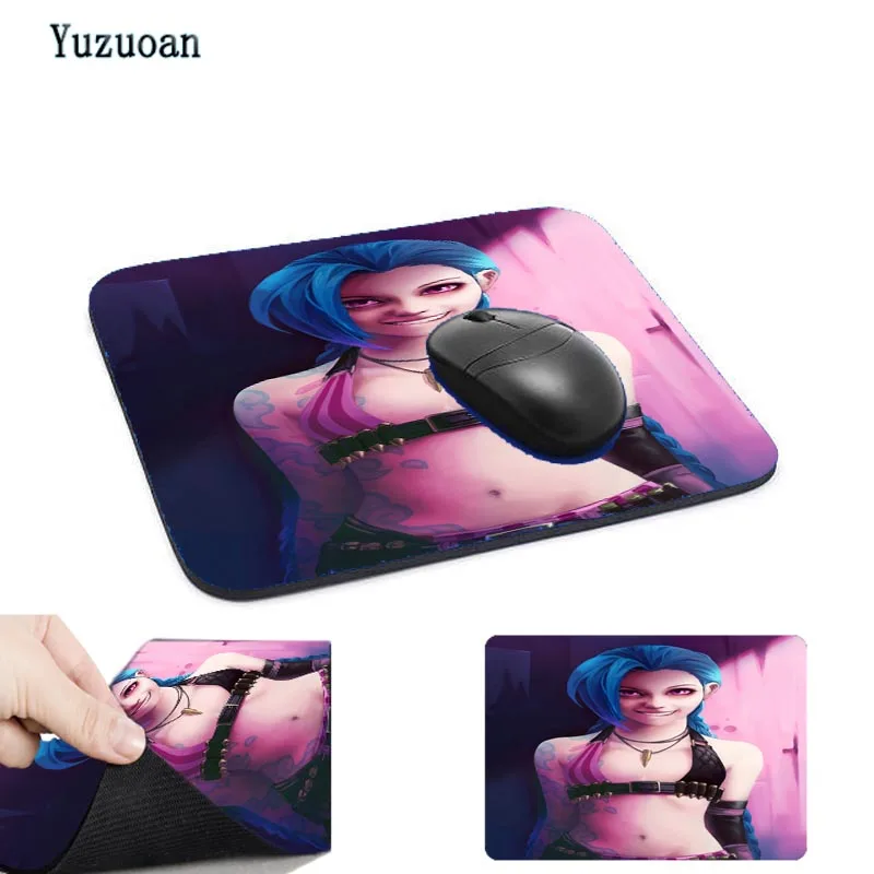 Игровой коврик для мыши Yuzuoan Jinx league of legends большой Самый дешевый компьютерный