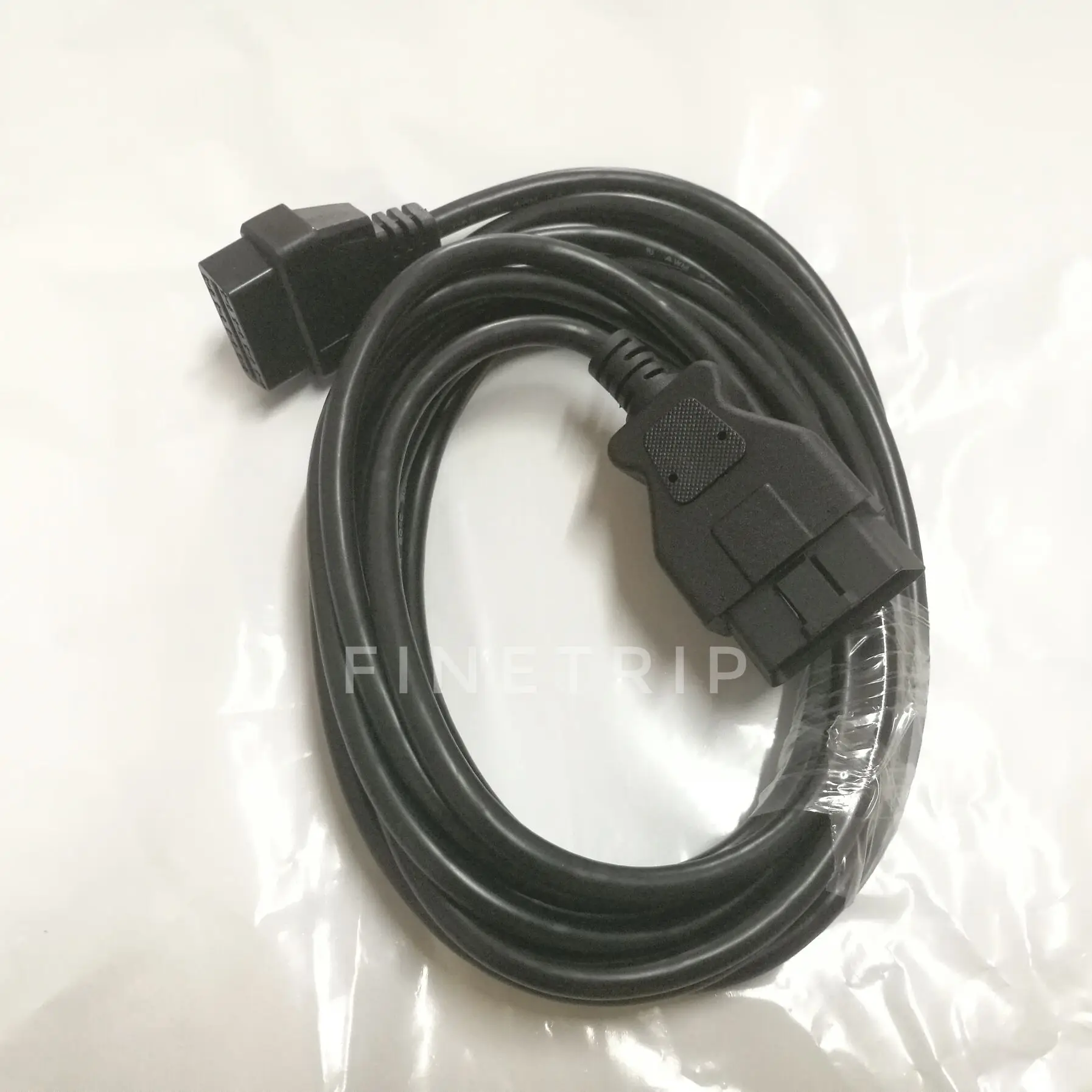 Полный доступ FINETRIP 16 контактный штекер гнездо коннектор 3 метра ELM327 OBD2