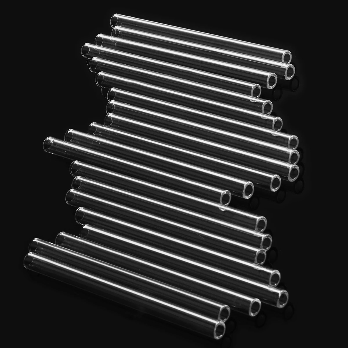 20Pcs 150x10x2.2mm Borosilicate Clear Glass Test Tube Blowing Tubing Blow Wall Transparent School Lab Chemical Experiment Tools |