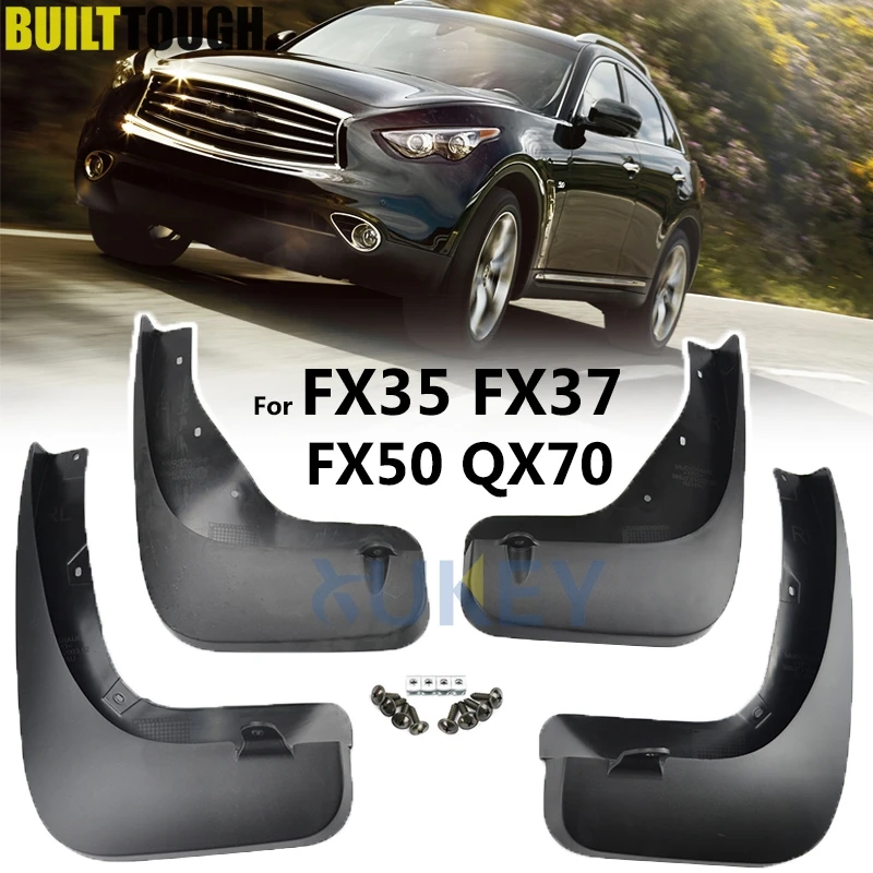Брызговики для Infiniti FX35 FX37 FX50 QX70 2009- Брызговики спереди и сзади 2011 2012 2012