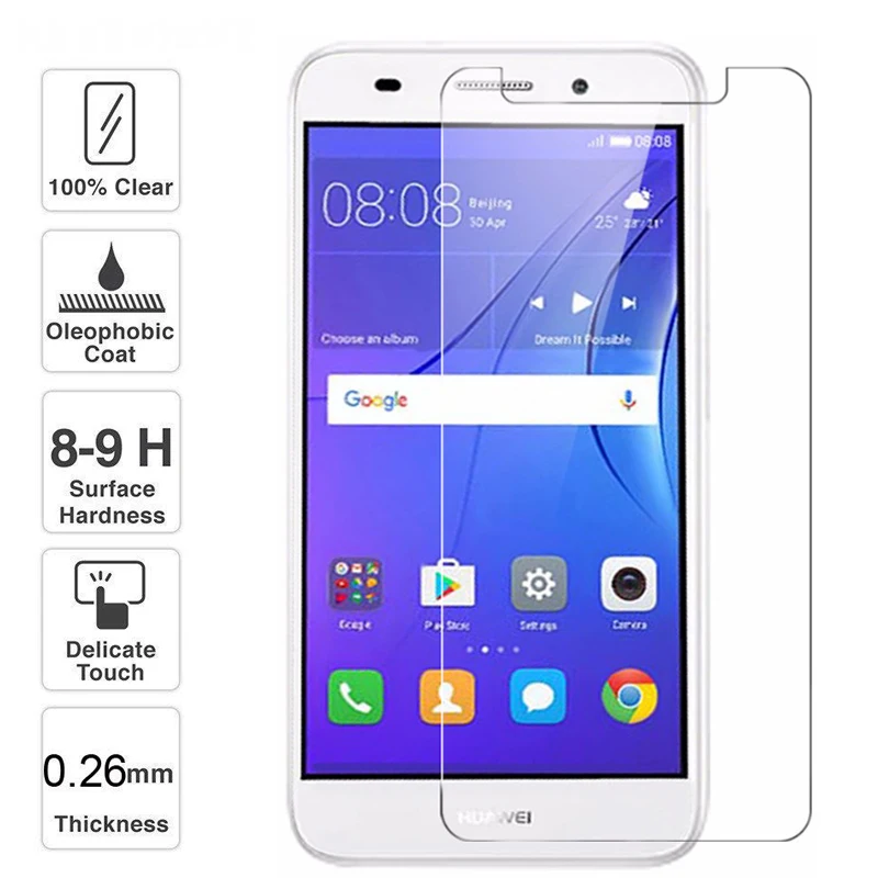 Закаленное защитное стекло для huawei Y3 2017 защита экрана закаленное Y 3 стеклянная