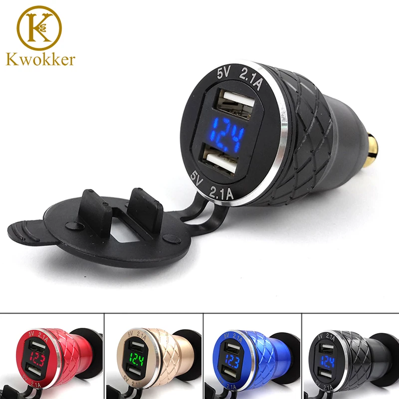 

Зарядное устройство для мотоцикла с двумя USB-портами, а, 12-24 В