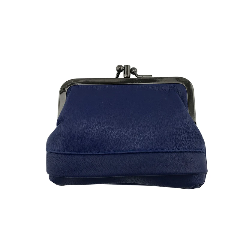 0330Blue BELLO TUTTI, кошелек из натуральной кожи для монет, женский маленький кошелек, металлический каркас, сумка для денег, мини, Женский карман, кошельки, держатель для ключей - Цвет: 0330Blue