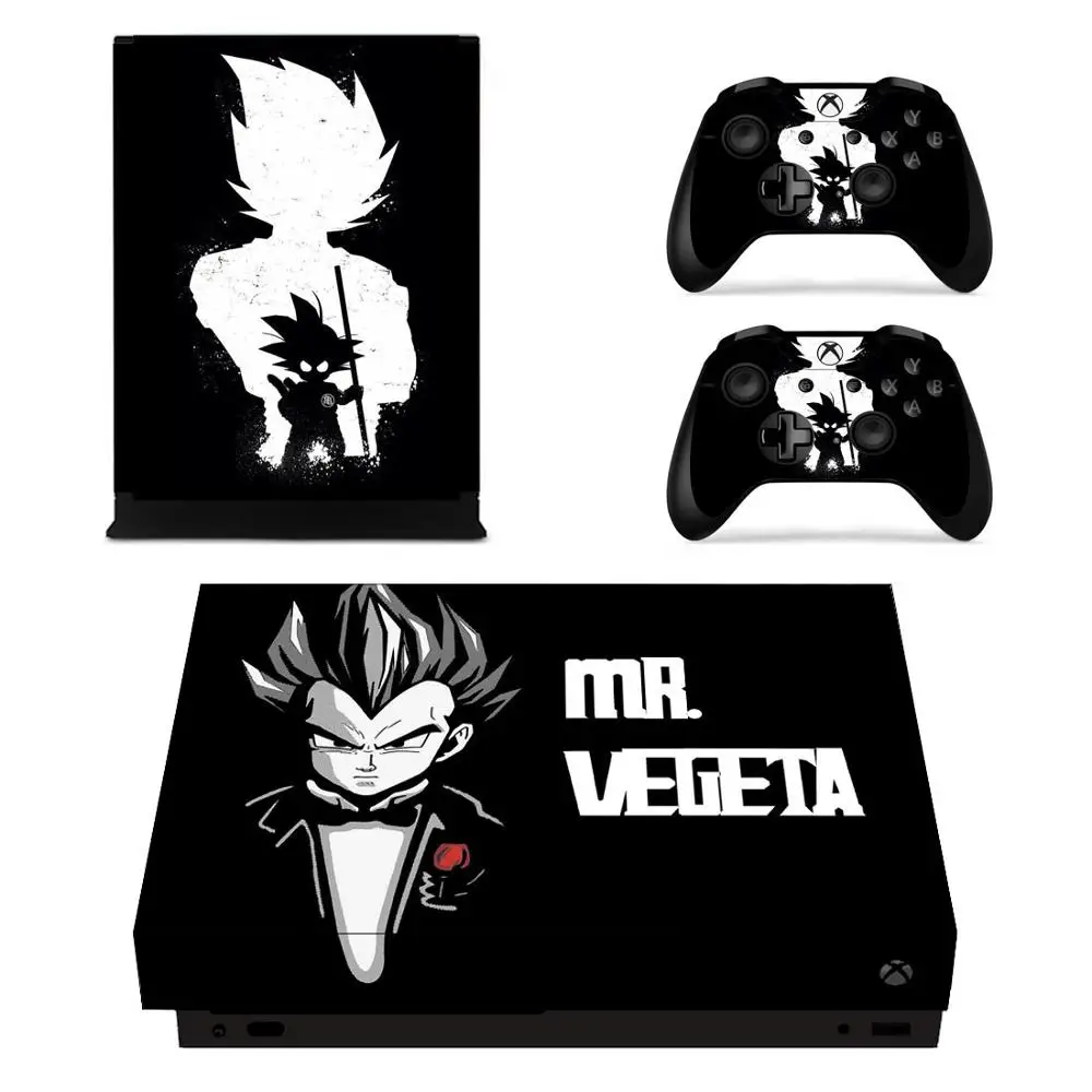 Виниловые наклейки для кожи, наклейки для xbox one x Dragon Ball, наклейки s Pegatinas Adesivo для xbox one x консоли и двух контроллеров