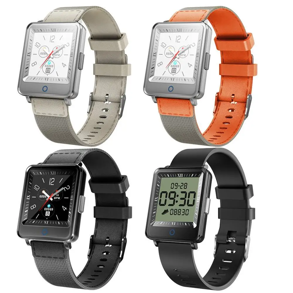

Bluetooth CV16 Dual Screen Smart Watch Men Clock IP67 Waterproof Heart Rate Fitness Tracker Sports Smartwatch For android IOS