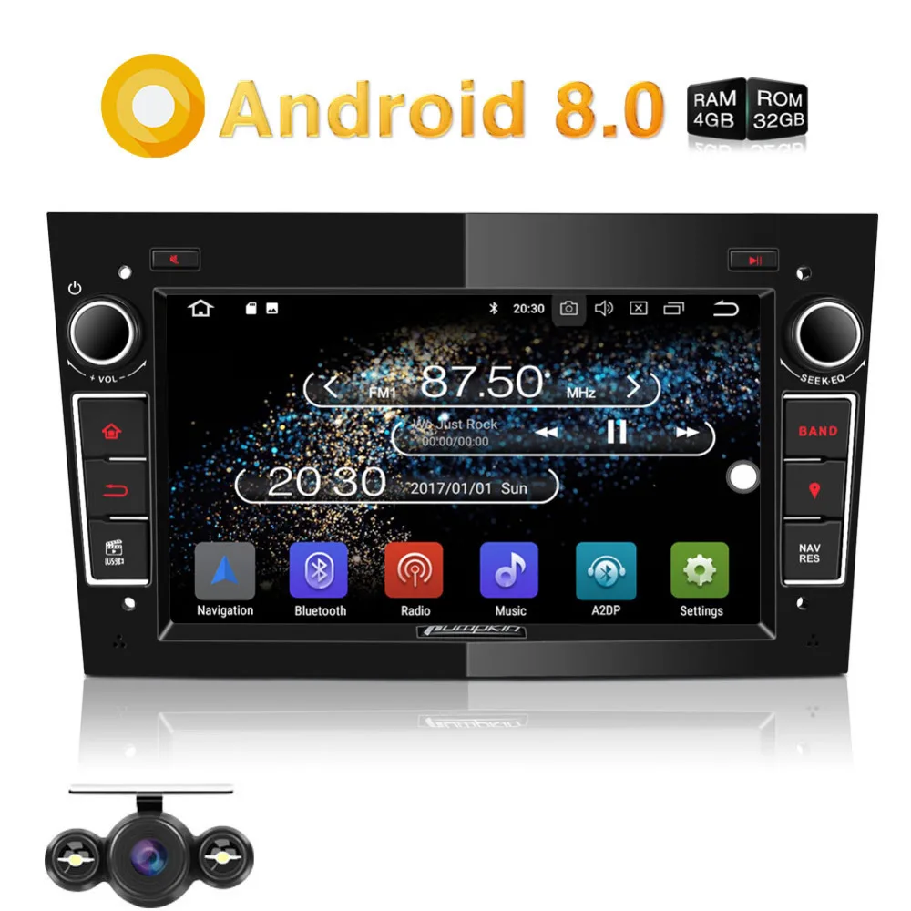 Тыква 2 Din7 &quotQcta core 4G + 32G Android 8 0 автомобильный радиоприемник без dvd плеера GPS