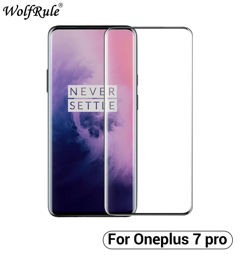 5D закаленное стекло с изогнутыми краями для OnePlus 7 Pro защита экрана 9H полное