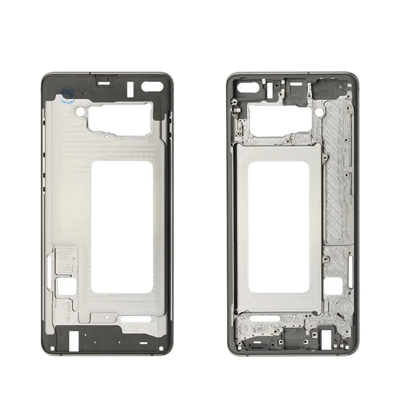 Silver Netcosy для samsung Galaxy S10 Plus G9750 задняя средняя рамка запасные части корпуса Couver сменная рамка Запчасти для ремонта - Цвет: Silver
