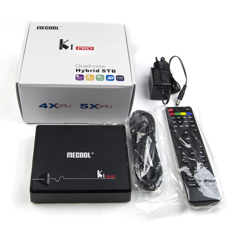Mecool DVB T2 Android Smart tv Box S2 C Amlogic S905D Quad 2G DDR4 16G 4K медиаплеер H.265 видео