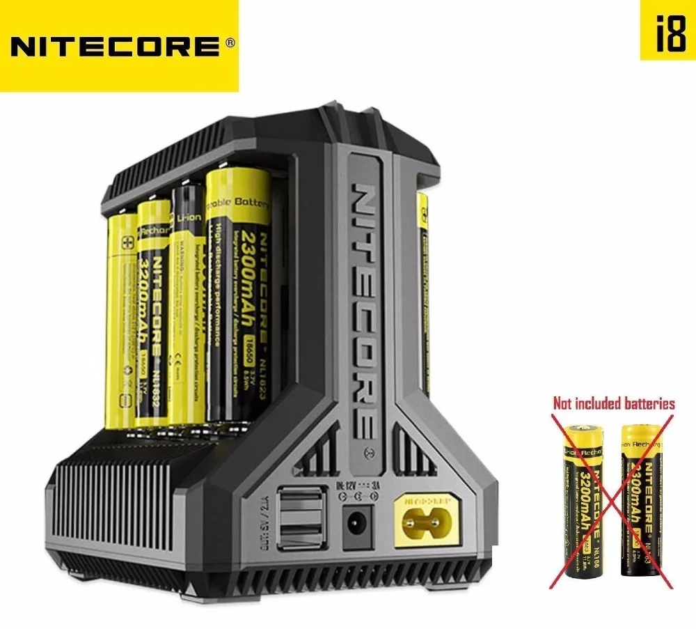 Зарядное устройство Nitecore Intelli i8 8 каналов 5 В USB умное зарядное для Li-ion/Ni-Cd /Ni-mh/IMR