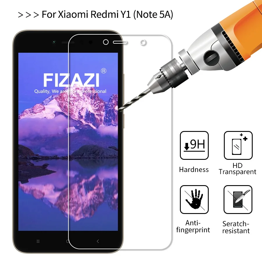 FIZAZI 2.5D закаленное Стекло Для Сяо mi красный Примечание 5A премьер Ясно Защитная