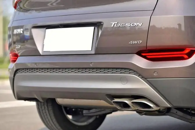 1 пара для hyundai tucson автомобильный Светодиодный отражатель задняя противотуманная лампа задняя бампер свет аксессуары для тормозов свет