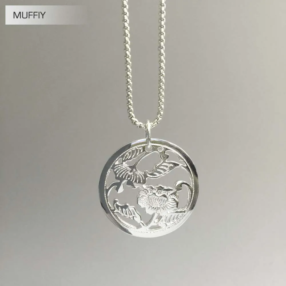 Кулон с цветочным орнаментом модные блестящие ювелирные украшения для женщин в