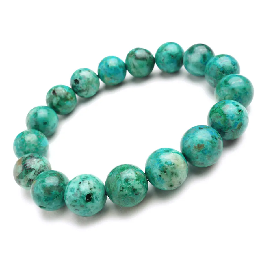 12 мм натуральный зеленый малахитовый хрисоколла камень круглые бусины ювелирные