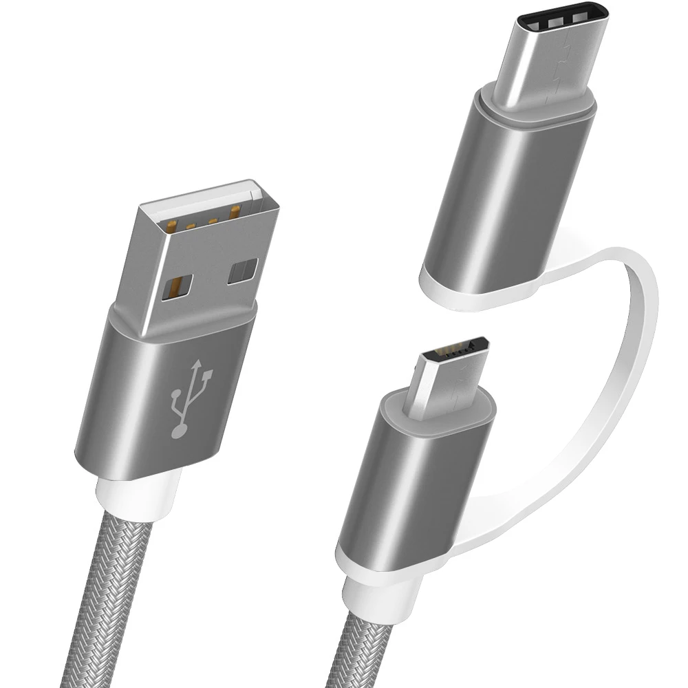 Высококачественный usb кабель Micro и Type C для передачи данных oneplus 6T 6 5 huawei honor 10 p20 mate 20