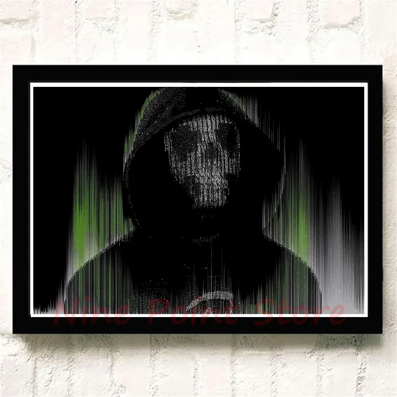 Watch Dogs бумажные плакаты с покрытием, игра, домашний интерьер, украшение, рисунок, ядро, наклейки на стену, бескаркасные