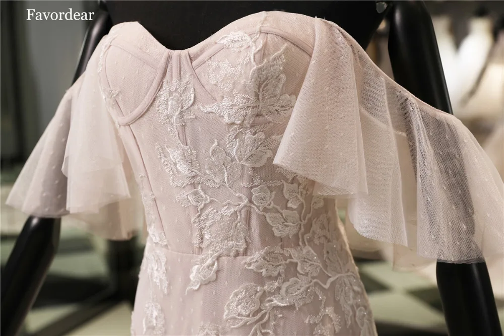 Favordear Vestido De Novia New Arrival High End Sweet Off The Shoulder Blush Mermaid  Wedding Dress