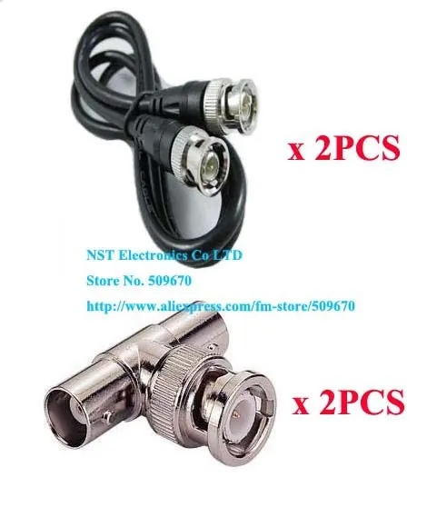 Бесплатная доставка комплект из 2 предметов одежды 3FT (1 м) BNC коаксиальный кабель