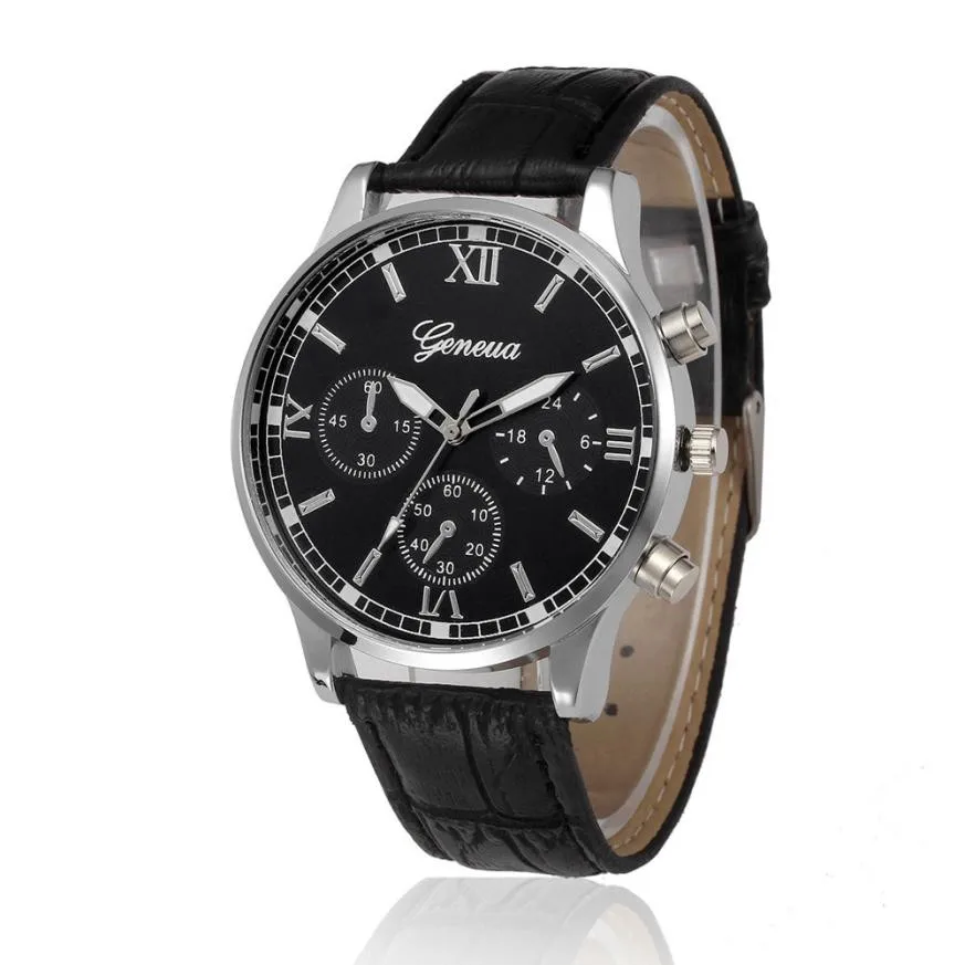 

TZ#501 Retro Design Leather Band Analog Alloy Quartz Wrist Watch