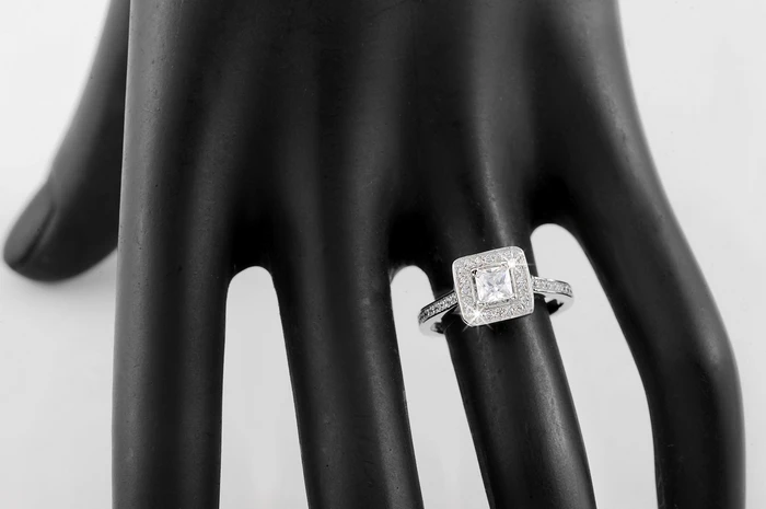 ORSA JEWELS, роскошное обручальное кольцо принцессы, 0.5ct, CZ, модное ювелирное изделие, серебряный цвет, обручальные кольца для женщин OR41