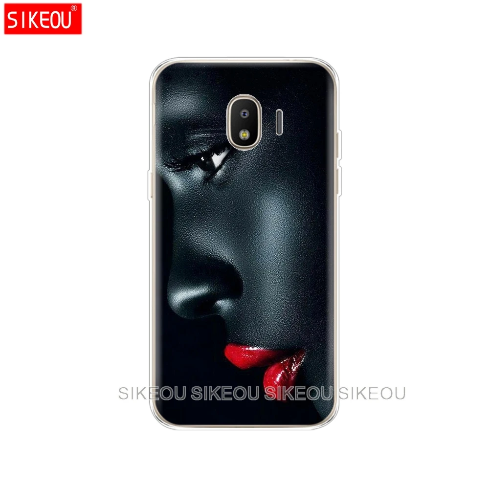 Силиконовый чехол для телефона Samsung Galaxy J3 J5 J7 2017 J330 J530 J730 PRO j2 2018 Red Sexy Lips girl Luxury Korea