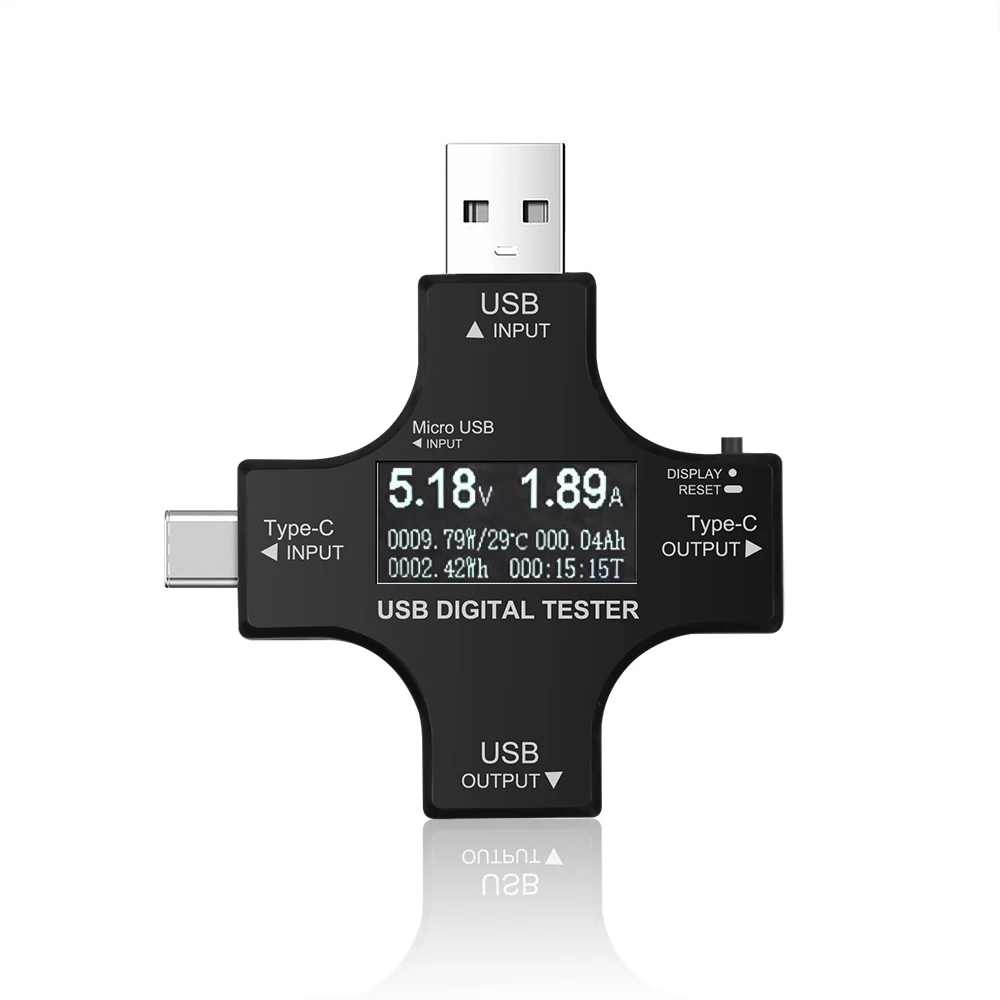 Kebidu тип c Pd USB Тестер DC Цифровой вольтметр амперимитор напряжение измеритель тока