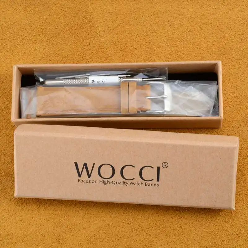 WOCCI спортивный резиновый силиконовый ремешок для часов 18 мм 20 мм 22 мм 24 мм черный желтый красный ремешок для часов защита от пота ремешок для часов подходит для лета