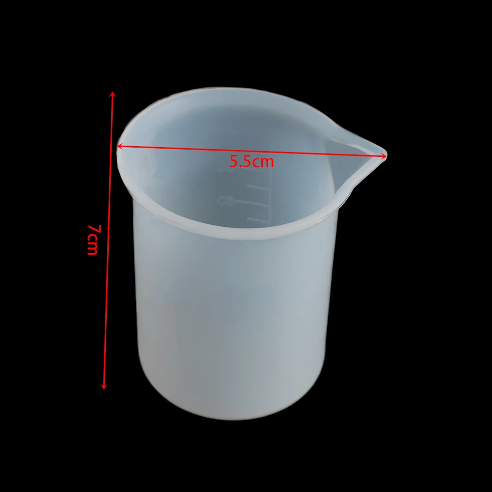 

100ml Measuring Cup Silicone Resin Glue Tools Jewelry Making Handmade Craft DIY Kitchen Mixing Cup No Wash