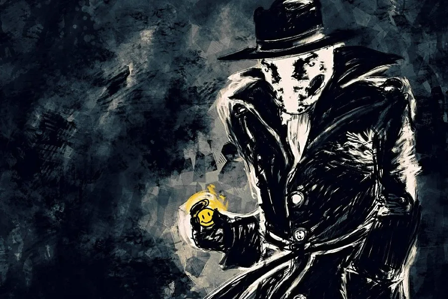 Рамка сделай сам Rorschach Watchmen Супергерой из фильмов постер ткани Шелковые Плакаты и