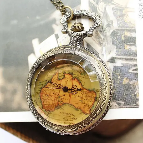 Часы Сапфир 2016 Relogio Feminino Новый Reloj Смотреть Женщин Чай Карту Карман Ожерелье