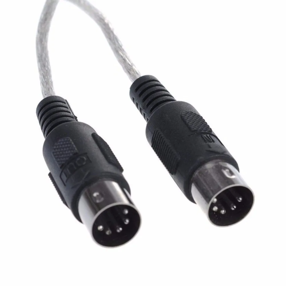 USB в MIDI кабель конвертер для музыкальной клавиатуры адаптер шнур с светодиодный