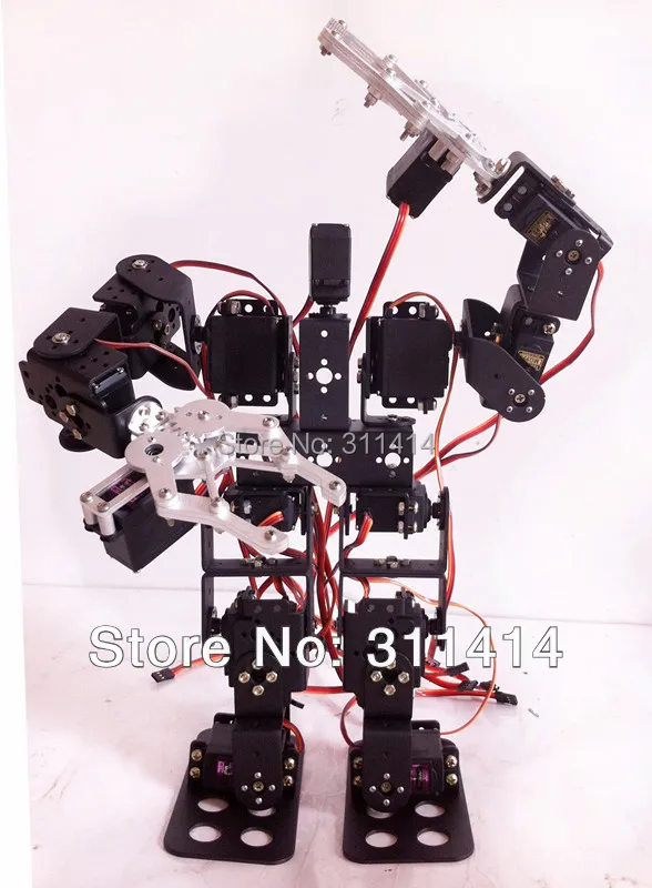 Набор для обучающих роботов 15DOF Biped + 2 шт. металлических зажимов включая серво