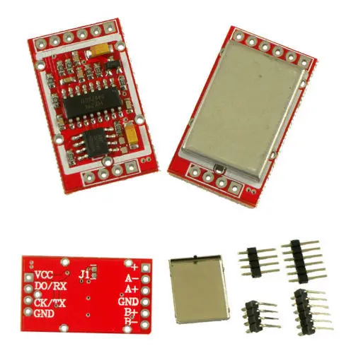 HX711 Dual-channel 24-bit A/D Conversion Weighing Sensor Module + Metal Shied | Электронные компоненты и