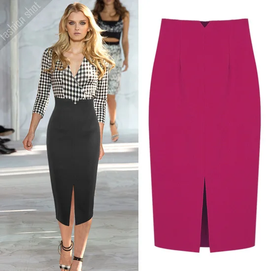 Женская юбка средней длины черная синяя зеленая красная|red pencil skirt|skirt ladiesmidi skirt |