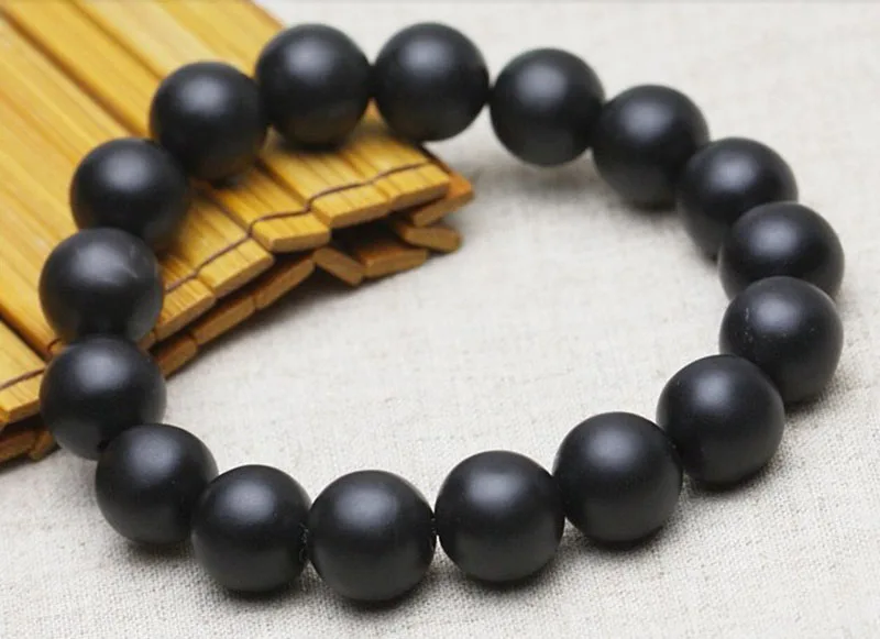 Браслет из 100% натурального черного камня 8 16 мм JBT003|natural stone bracelet|stone braceletbracelet bracelet |