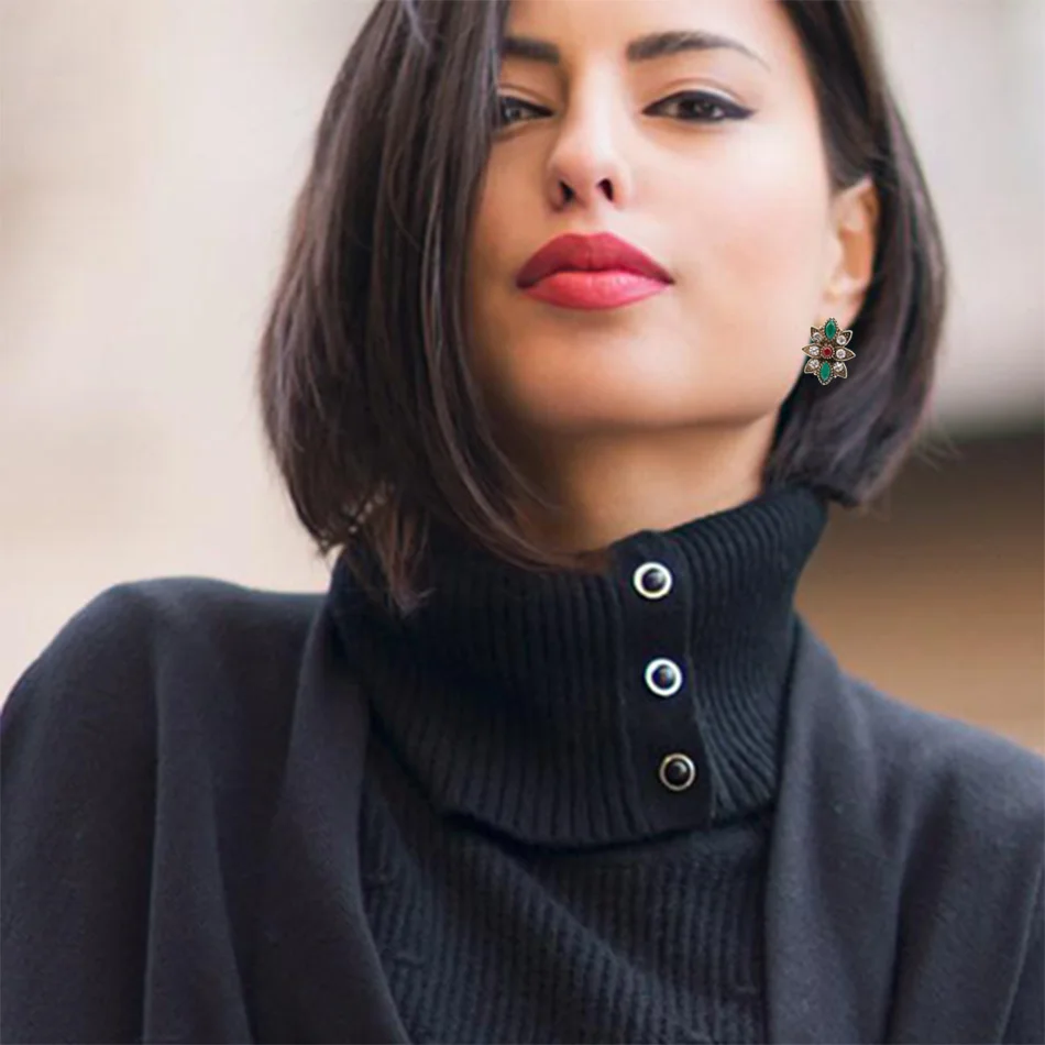 SUNSPICE MS Модные женские серьги гвоздики этнические ювелирные изделия из смолы