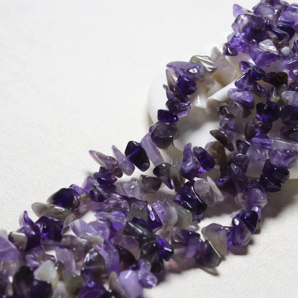 Оптовая продажа гравийная форма 5-8 мм фиолетовый натуральный камень аметист